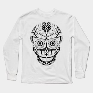 sugar day of the dead skull ecopop Long Sleeve T-Shirt